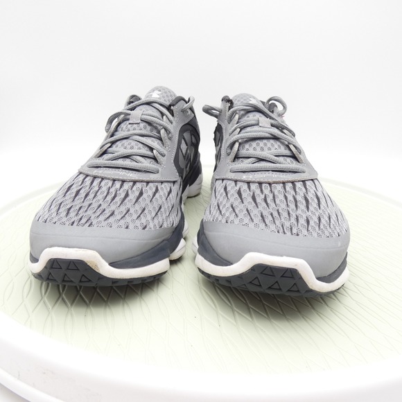 Under Armour Spine Disrupt 1266218-035 Mens 13 Running Shoes Gray Black Sneakers - Picture 2 of 11